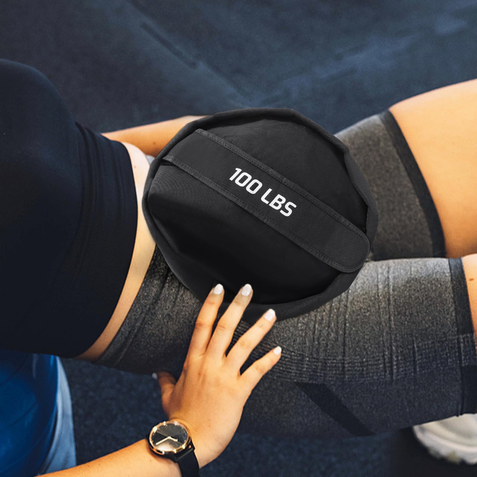 Worek balerowy worek na piasek treningowy 100 lbs, trening siłowy, do treningu, fitnessu, treningu orbitalnego, poliester
