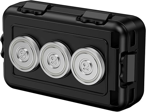 Caja magnética para llaves, soporte magnético para llaves debajo del automóvil, soporte magnético para ocultar una llave, IPX7 impermeable para