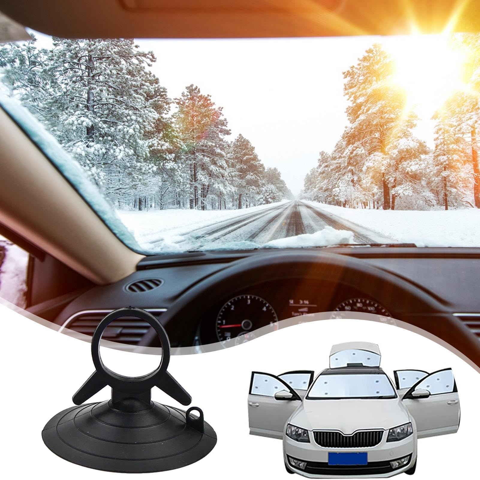 Generisch Ventose per ombrelloni – parabrezza auto – riutilizzabile per parabrezza auto – gancio di aspirazione a coda di rondine per parabrezza, bagno, cucina