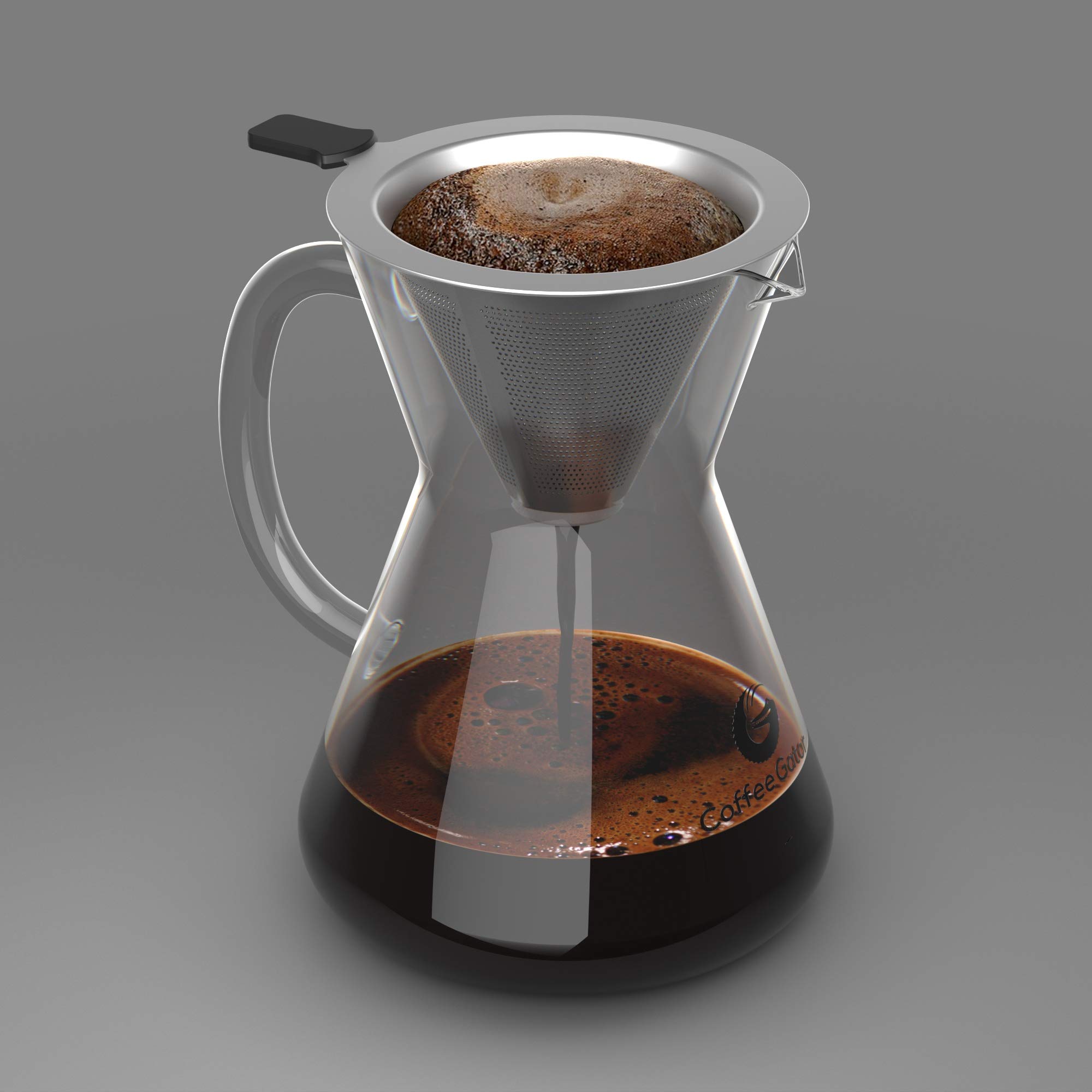 Leikurvo Pour Over Koffiezetapparaat 450 ml porseleinen koffiefilter