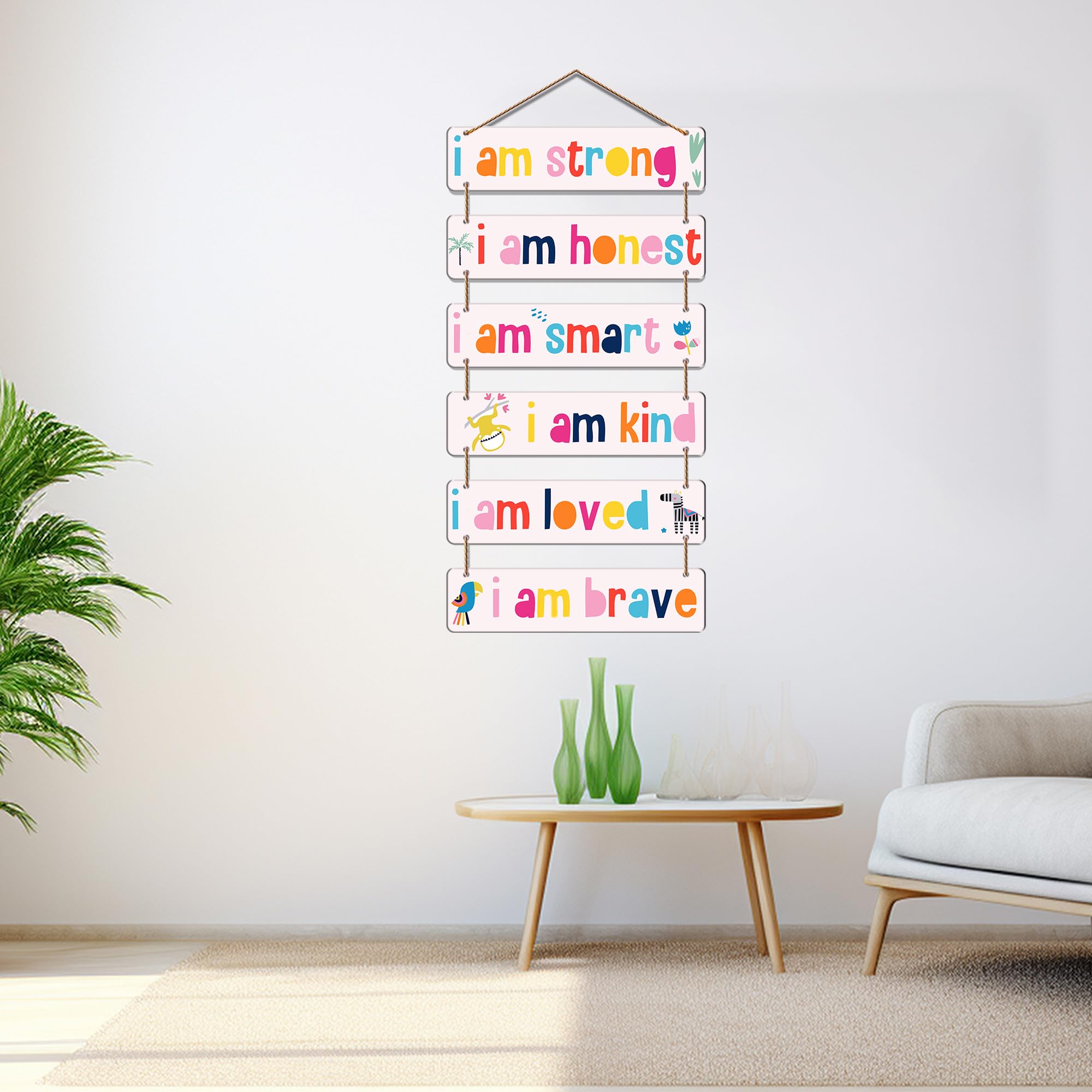 Kids Room Wall Hanging - Inspirational Affirmation Sign -3 Kids Room Wall Hanging - Inspirational Affirmation Sign -3
