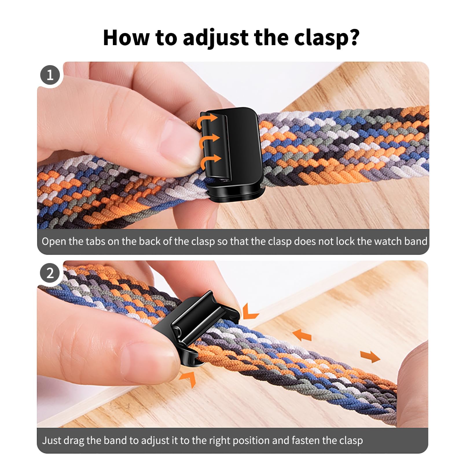 JDIME Cinturino Per Galaxy Watch Ultra Strap 47mm Accessori Bracciale sportivo intrecciato in nylon magnetico Correa per cinturini Galaxy Watch 7 Ultra