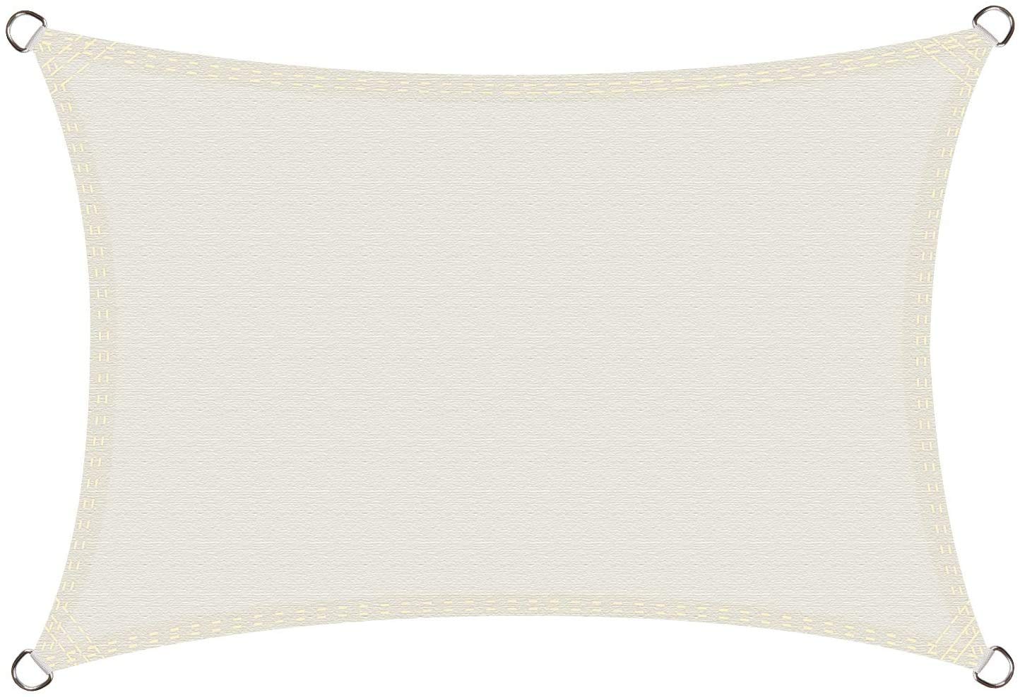 Cool Area Toldo Vela de Sombra Impermeable Rectangular 2.5x4m Protección UV PES Toldos para Patio Exterior Jardín Terraza-Arena — view 77