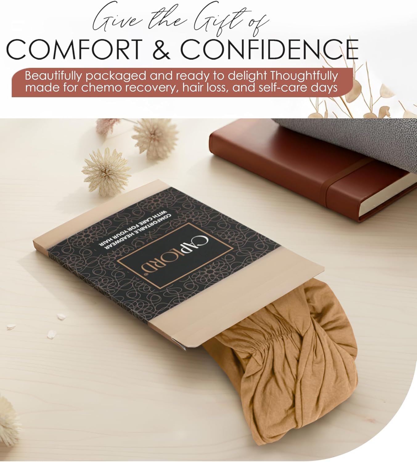 CAPLORD Chemo Headwear for Women, Turban Beanie, Cancer Head Wrap, Alopecia Hat, Hair Loss Cap, Chemotherapy Scalp Covering - Image 8