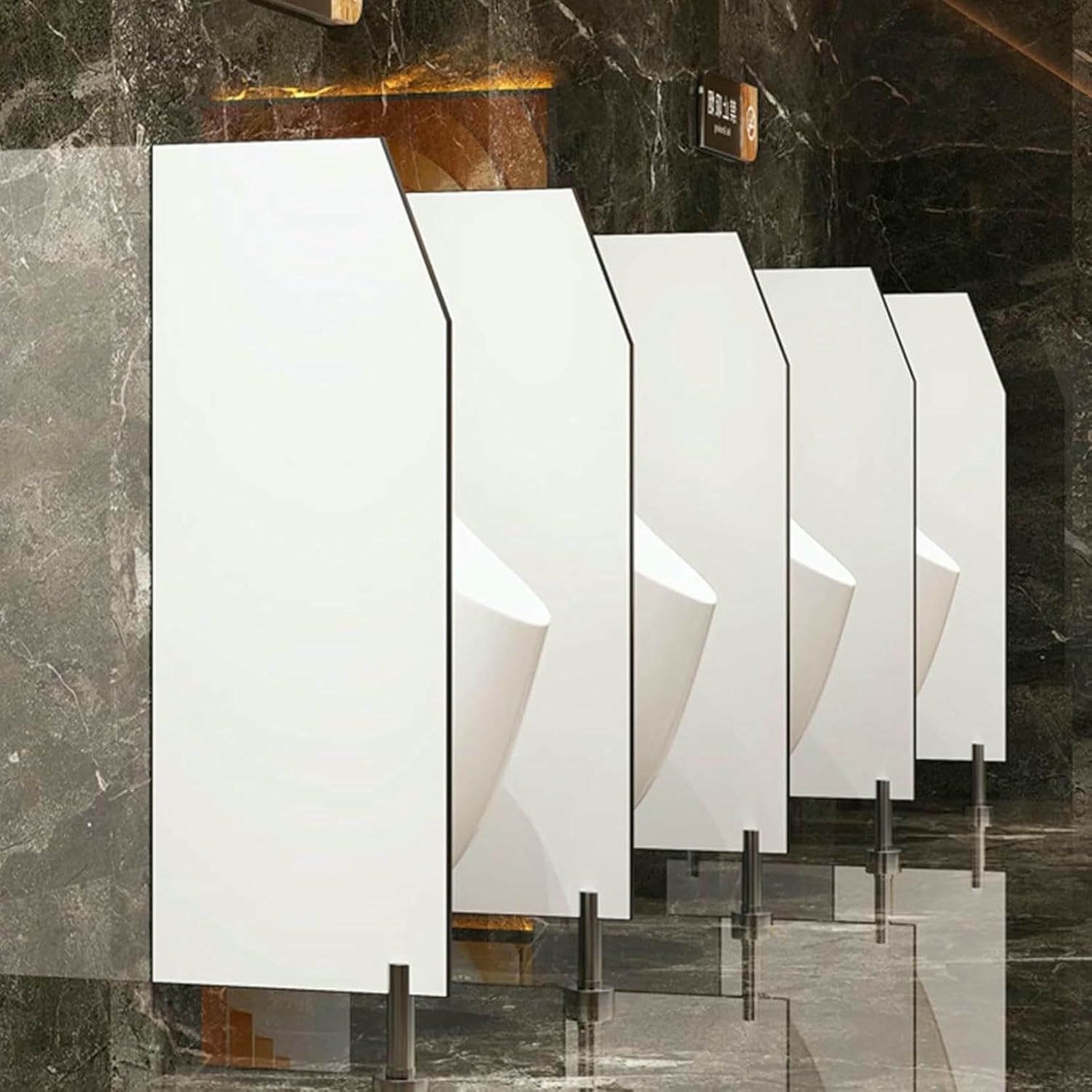 Partition de toilette publique CNPRAZ pour résoudre le manque d'intimité des murs