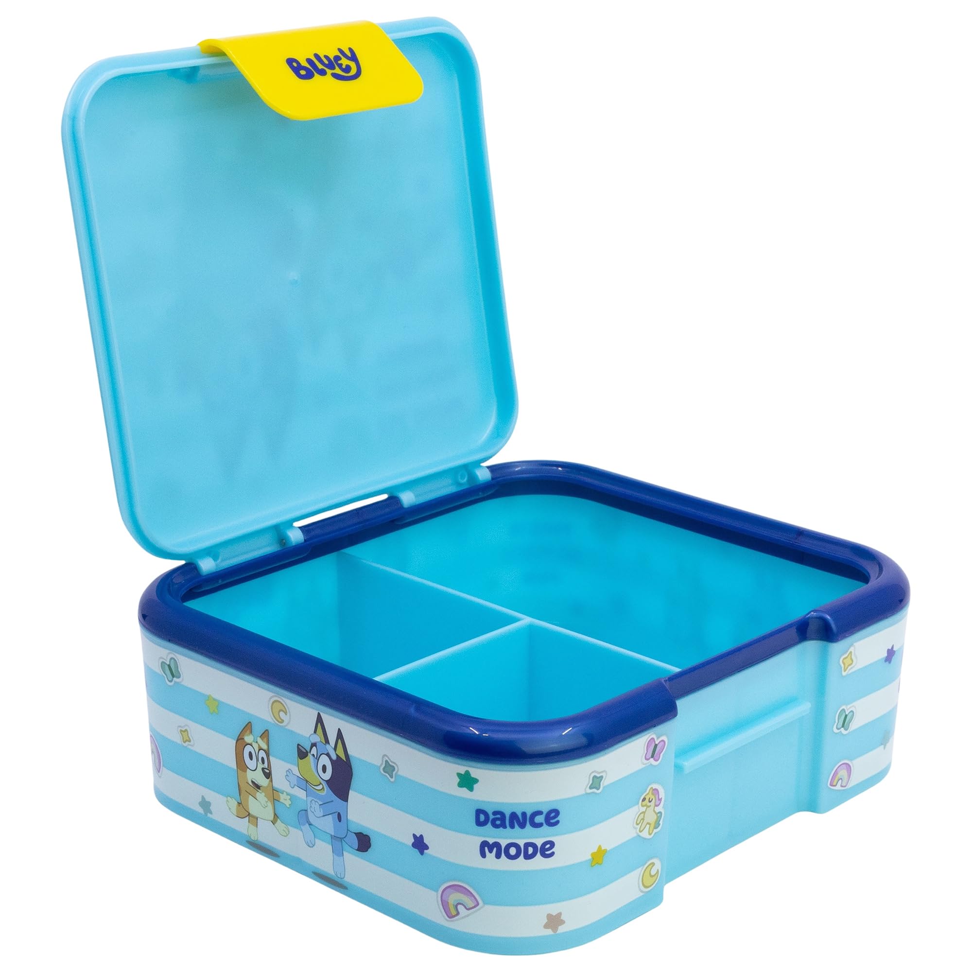 Boîte à Sandwich Enfant SUPREMA BLUEY - 3 Compartiments, Sans BPA, Motifs Licenciés - Pratique Pour L'École Et Les Sorties