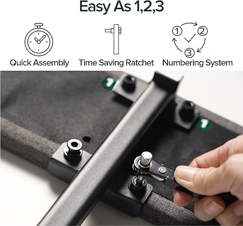 Miniatura 7 de ZINUS Cambril - Base de cama tapizada con listones de bambú sostenibles, no necesita somier, base de colchón, fácil montaje, tamaño Queen