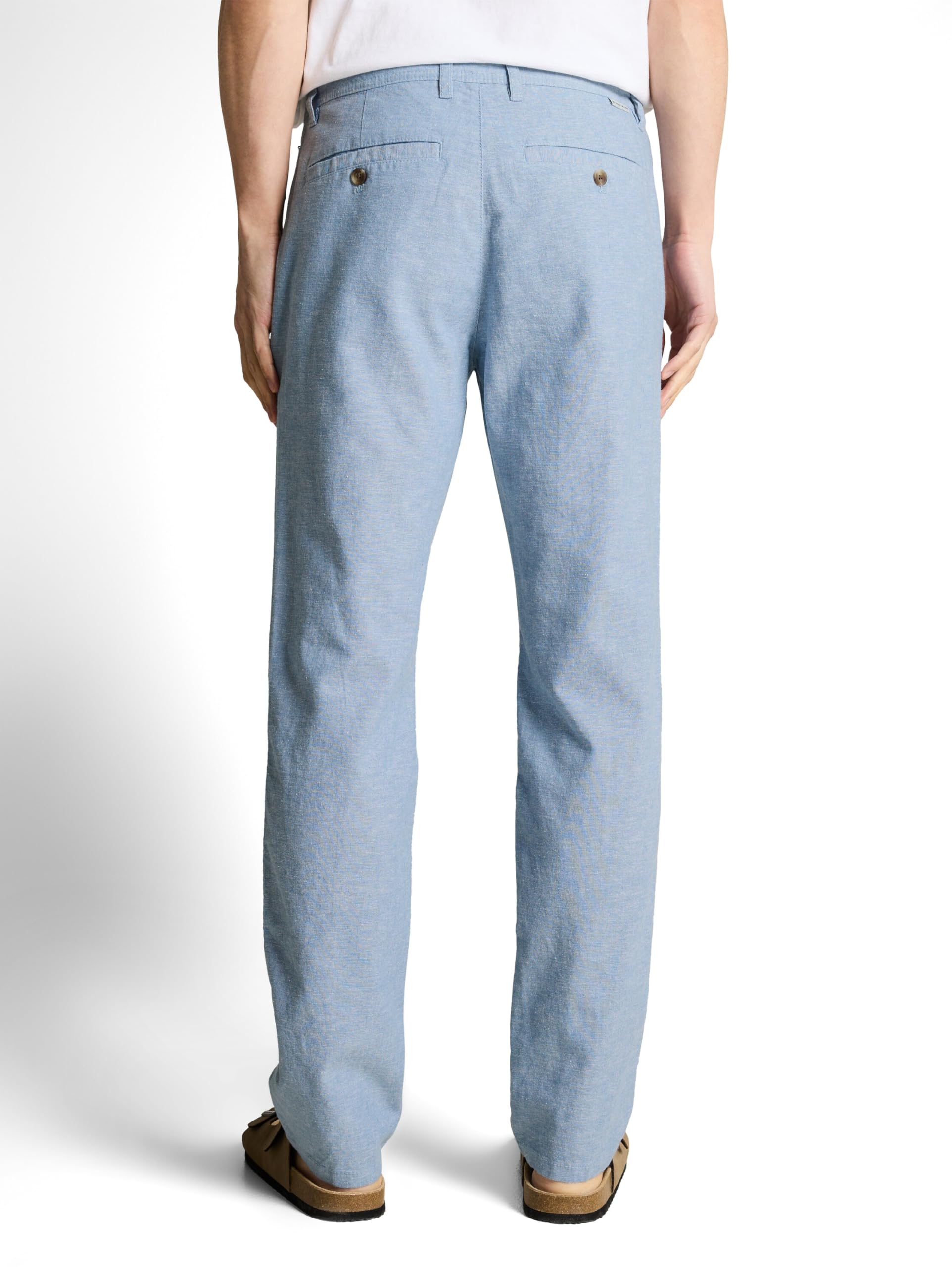 TOM TAILOR Herren Chino Hose mit Leinen-Anteil