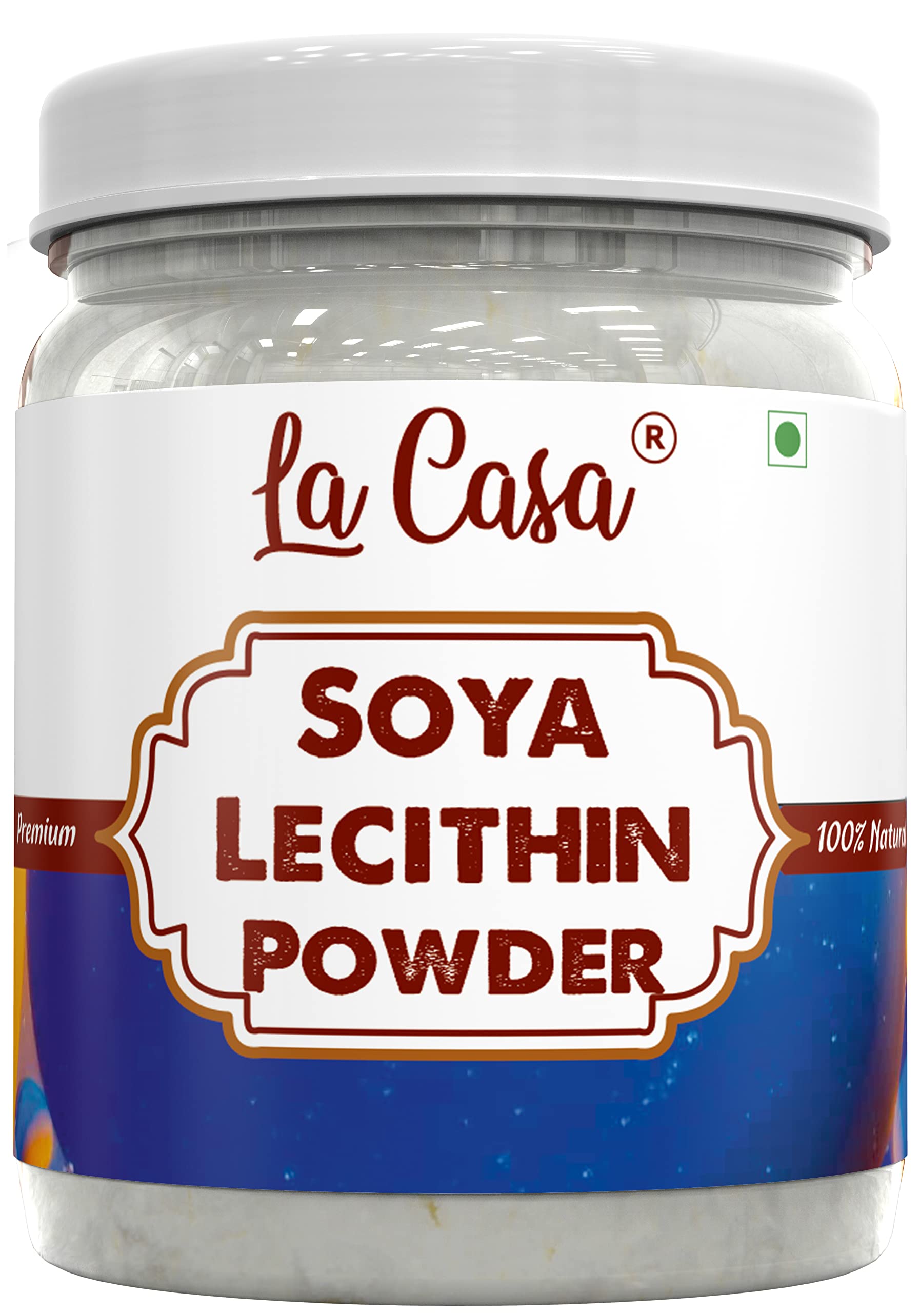 Natural Soya Lecithin Powder | Food Grade VEGAN Emulsifier, Thickener & Volume Enhancer for Bakery Products & Chocolates | 200g |