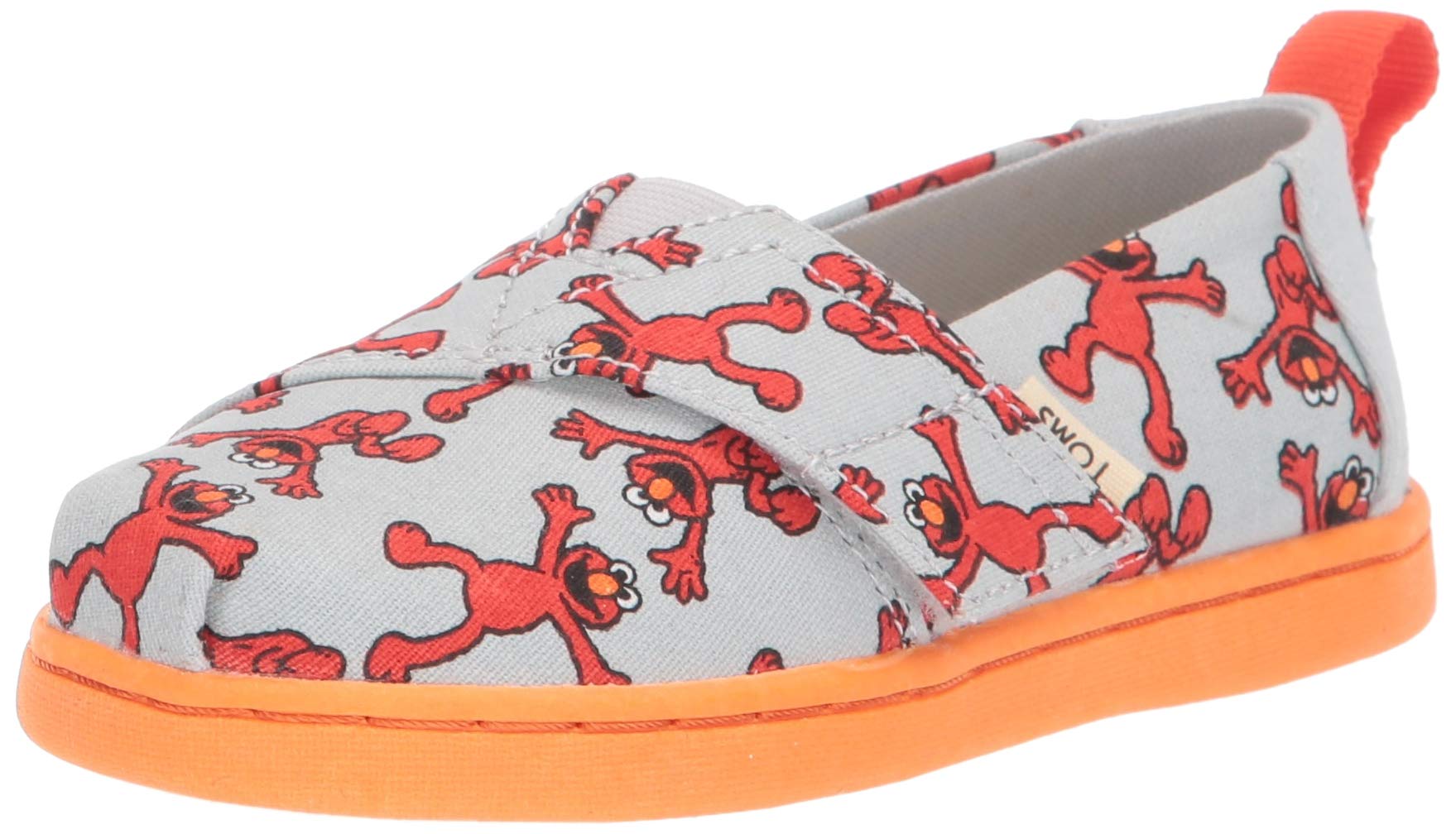 Espadrilles TOMS Tiny Alpargata gris clair en toile durable pour enfants - 8