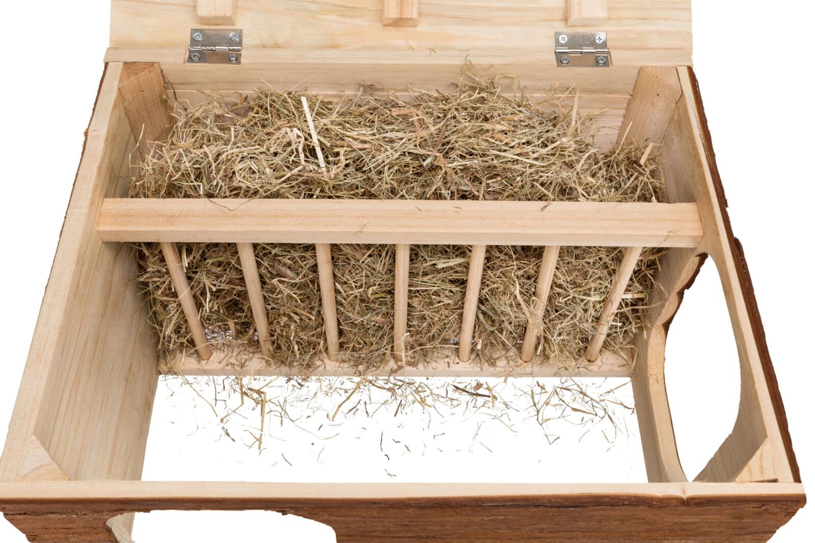 TRIXIE Hilke House, con mangiatoia per Fieno, Legno di Corteccia, 40 x 23 x 32 cm, 2515 kg