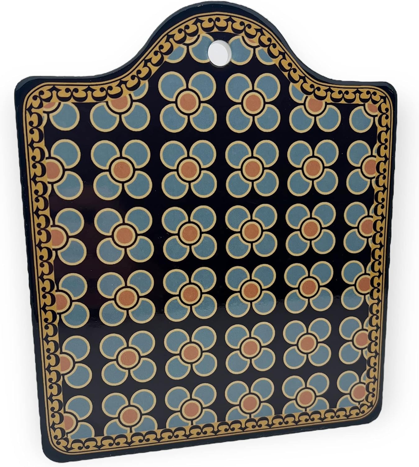 Thedogtagco Multicolor Moroccan Ceramic Trivet, Heat Resistant Pot Holder, Non-Skid Table Mats, Heat Insulation Hot Pot Pad, Trivet Mat, Mug Cork Mat, Cork Holder, Bowl Coasters (Kasbah)