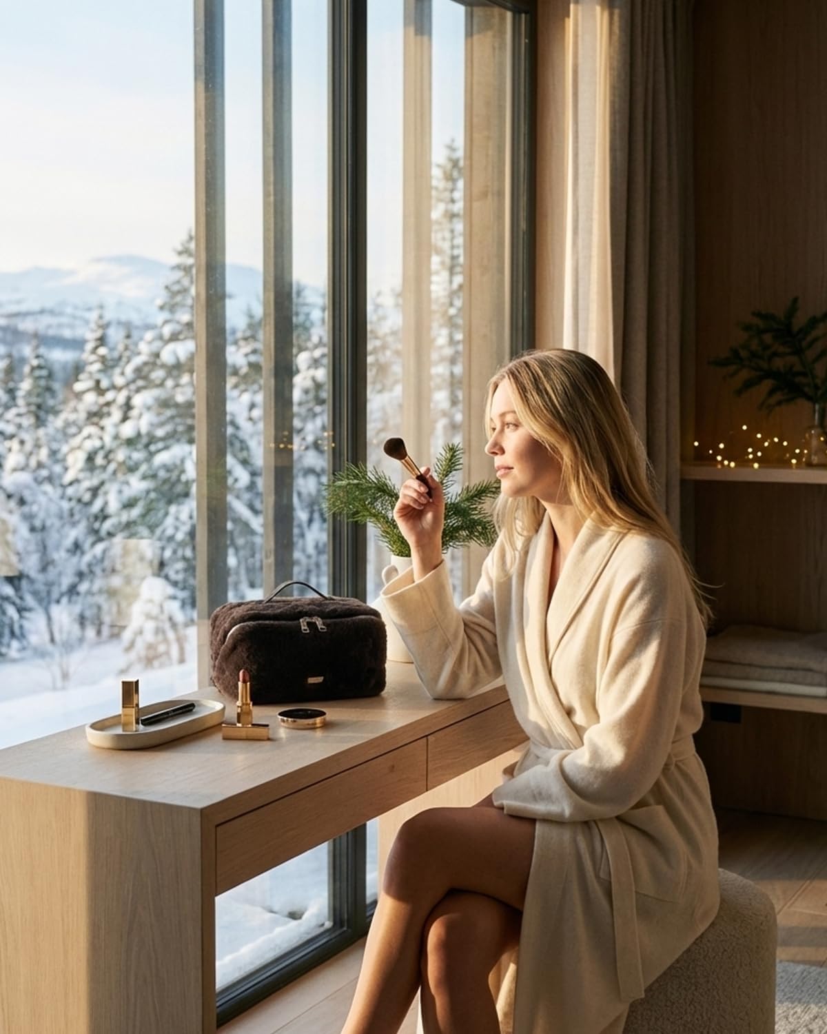 EACHY Travel Makeup Bag, Large Capacity Cosmetic Bag for Women, Waterproof PU Leather, Flat Open Portable Toiletry Bag for Skincare, Brushes & Travel Essentials - Image 7