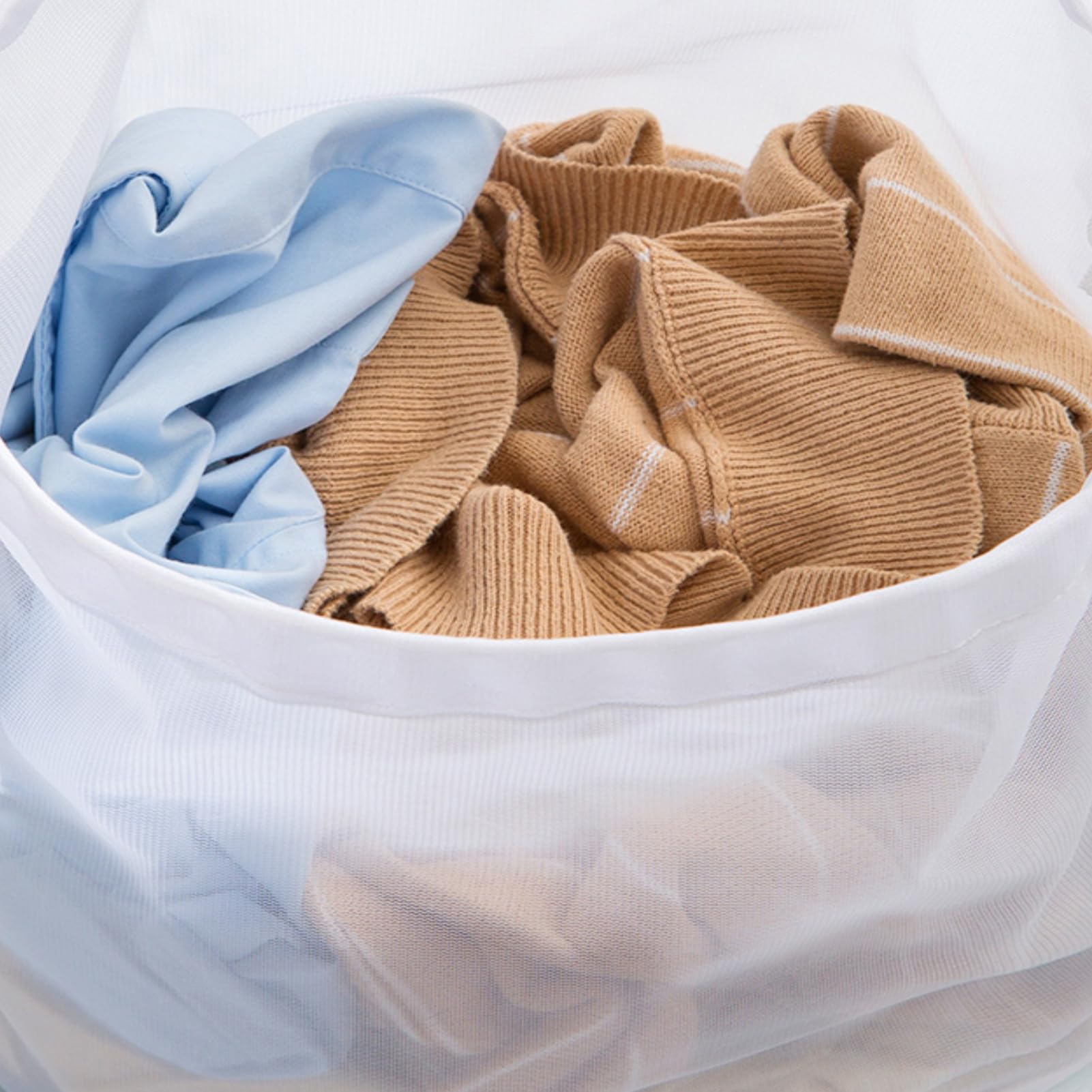 Handy Laundry Borsa Per Biancheria In Rete Resistente – Con Coulisse E Etichetta – Lavabile E Pieghevole – Uso Domiciliare E Commerciale