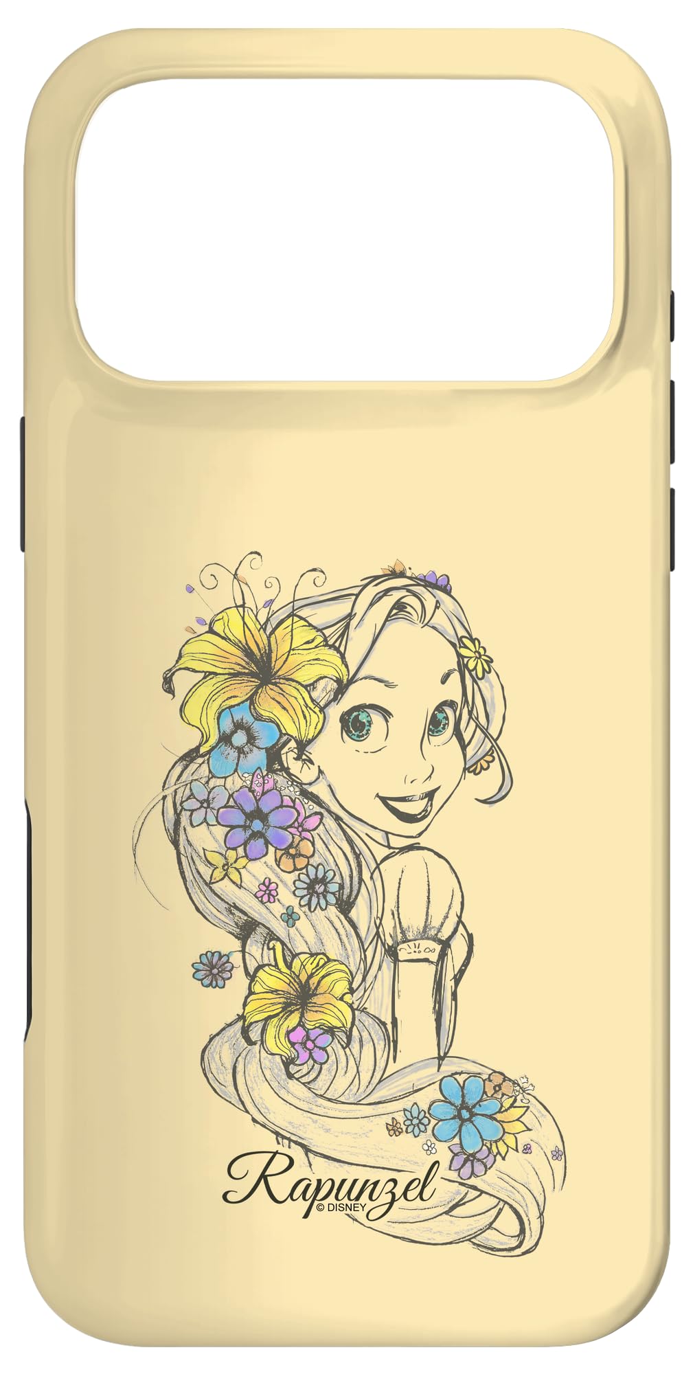 Amazon.com: Disney Tangled Rapunzel Floral Sketch Case for iPhone