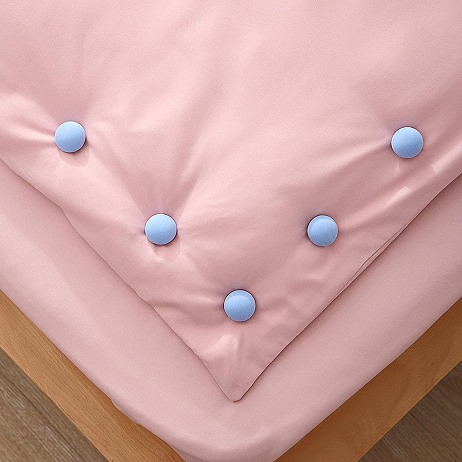 Kitcheniqa Duvet Insert Holder for Quilt, Non-Slip Cover Fixator, Duvet Clips Pins, Quilt Tucking Pins, Blanket Cover Fixing Pin, Rajai Pin Cover, Quilt Pin, Blanket Cover Tucker Pins (Blue, 16pc) 3