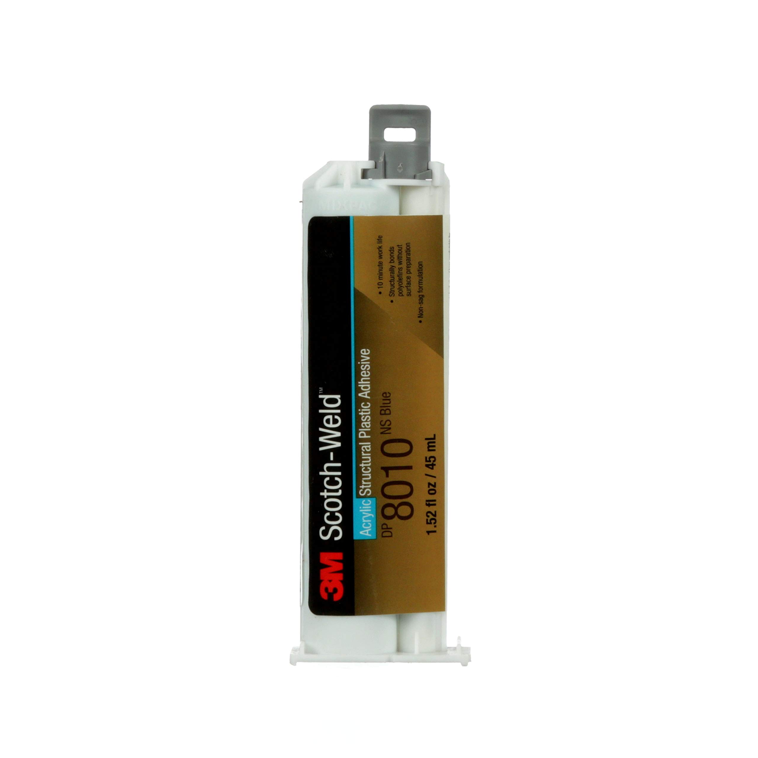 3M Scotch-Weld - Adhesivo de plástico estructural DP8010NS, azul, 45 ml Duo-Pak