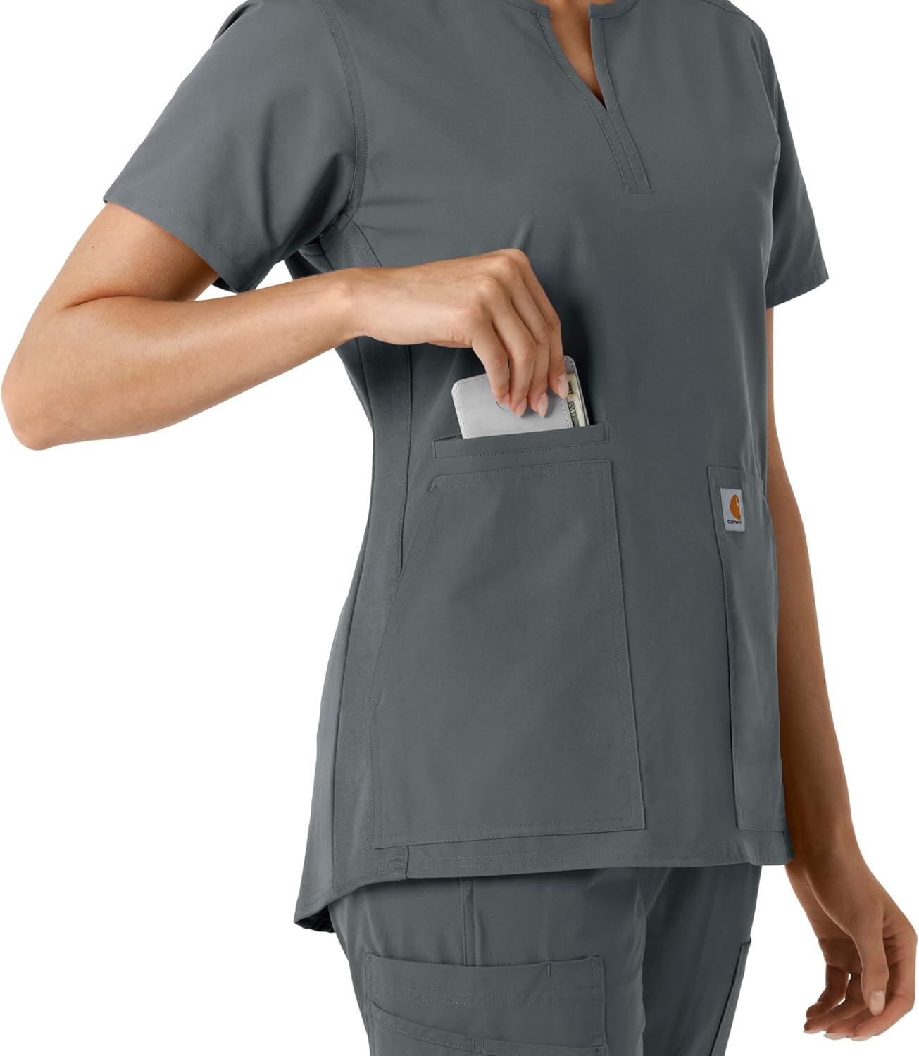 Carhartt Scrubs C13210 Women's Force® Cross-Flex Modern Fit Flex Panel - Image 8