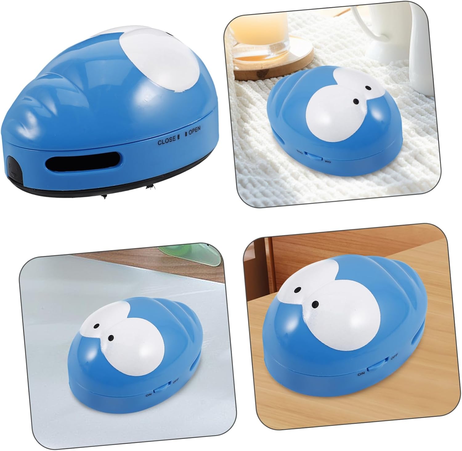 MERRYHAPY Portable Mini Desktop Vacuum Cleaner Handheld Cartoon Gadget for Efficient Dust Crumb Removal Compact for Office and Home Use for Keyboards Items