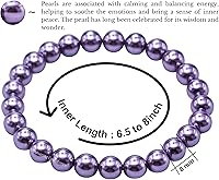 Vista 316 de Amazing Gemstone Pulsera de cristal para mujeres y hombres, pulsera de cristal curativo de protección, pulsera elástica con cuentas de piedras