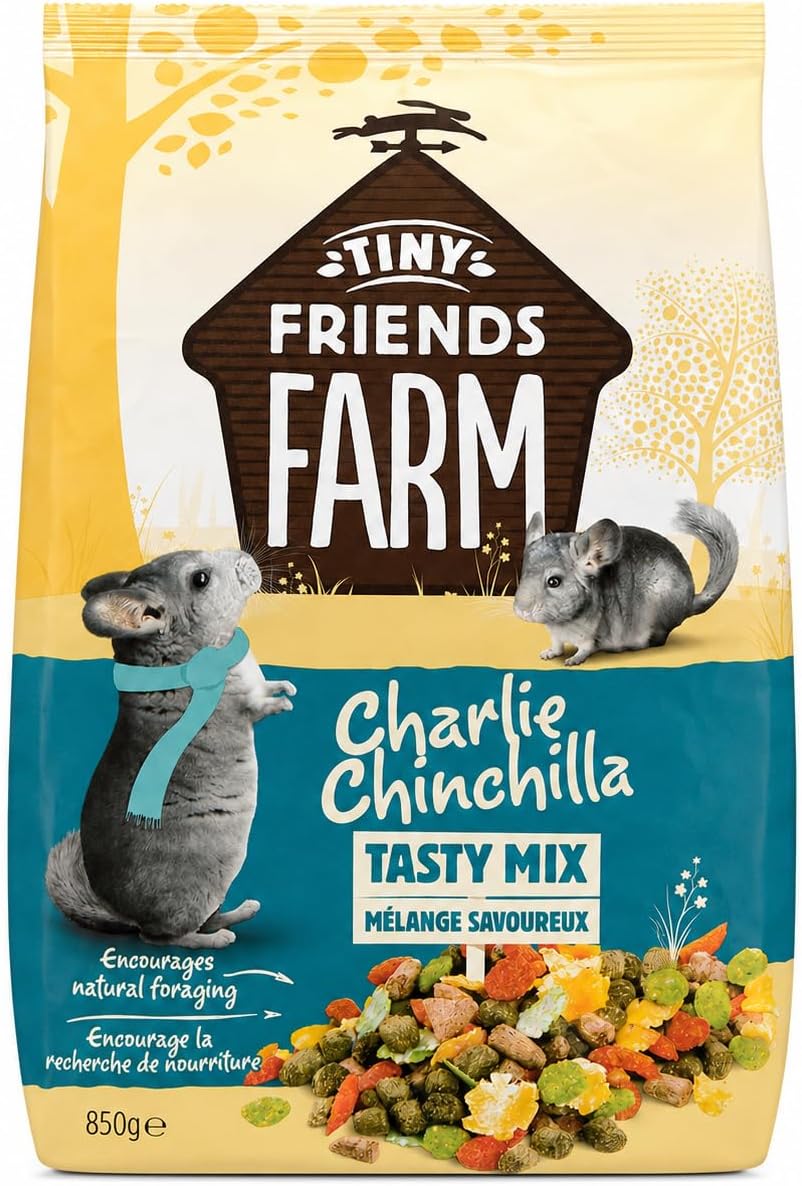 Supreme Petfoods Tiny Friends Farm Charlie Chinchilla Tasty Mix 850g may vary