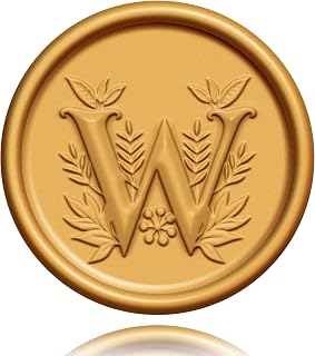 20 Pack Letter Wax Seal Stickers, Antique Gold Initial Alphabet Self-Adhesive Wax Stickers for Wedding, Party, Birthday, Christmas Envelope Seals