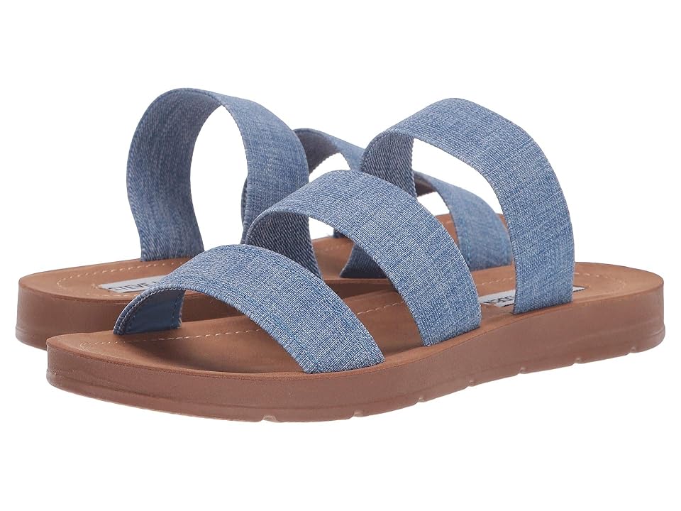 

Steve Madden Pascale Flat Sandal (Denim) Women's Sandals, Blue