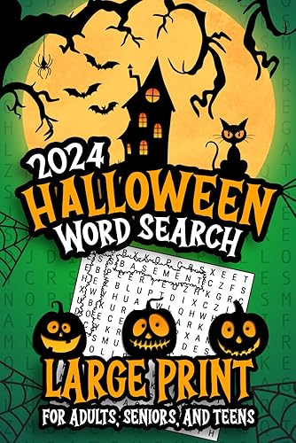 Halloween Word Search Book Large Print: 2000 Words - 84 Themed Puzzles - Spooky Word Finds for Adults, Seniors, &amp; Teens (Words of Wonder!)