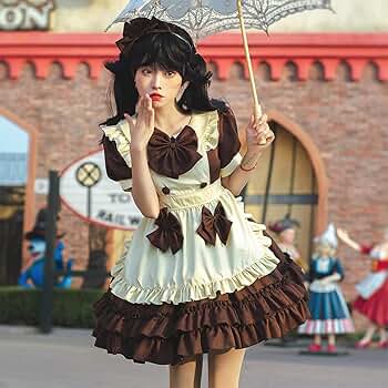 新品 5L ワンピース メイド ロリータ リボンハートメイドワンピース♡ Timesale対象】【送料無料】リボンハートメイドワンピース