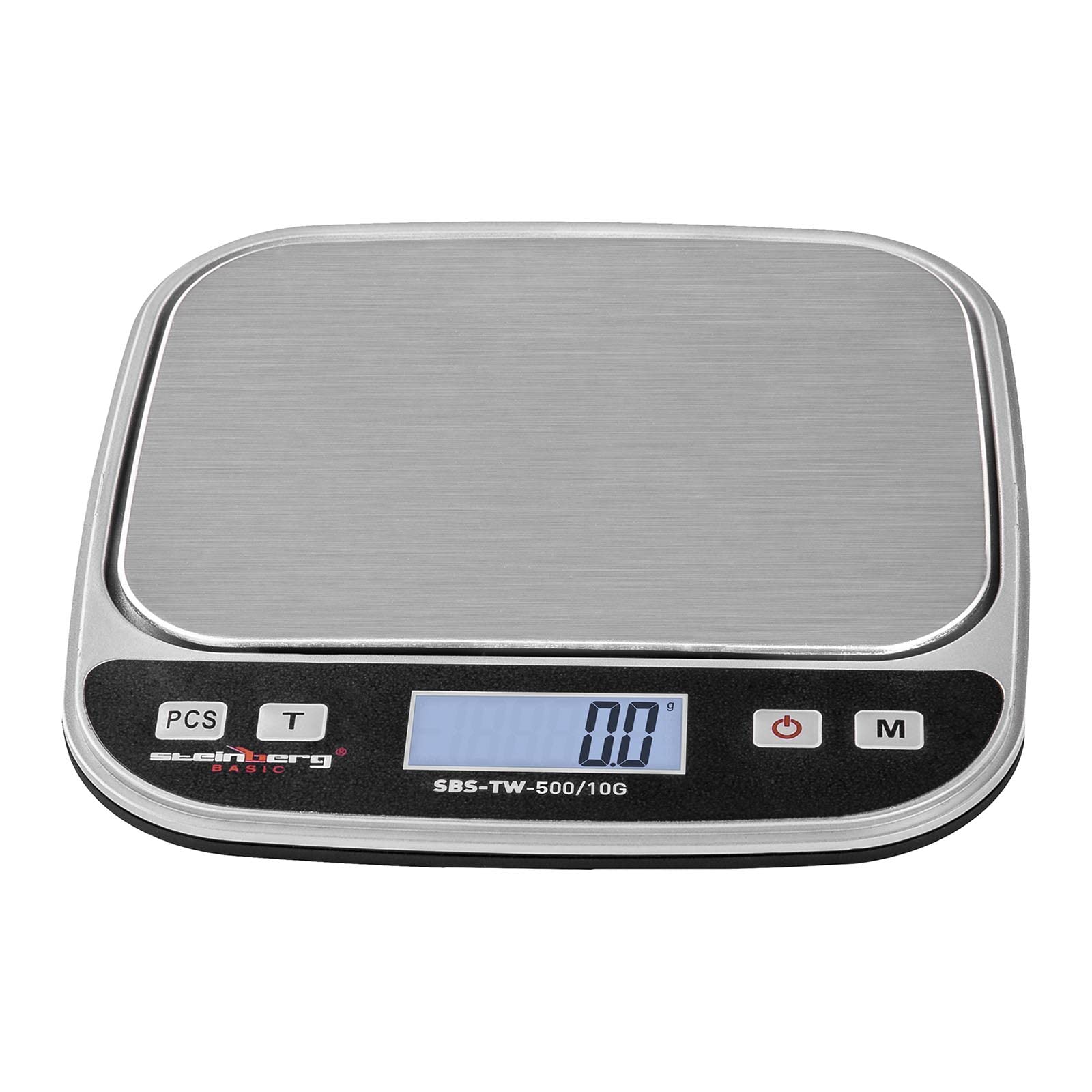 Steinberg Systems - SBS-TW-500/10G – waga stołowa waga kuchenna waga precyzyjna waga pocztowa (cyfrowa, 500 g / 0,01 g, 13 x 10 cm, wstępnie skalibrowana, LCD)