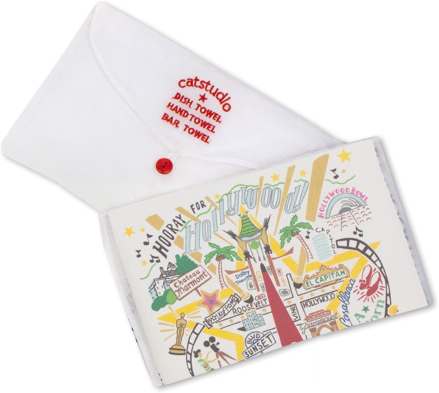 Catstudio Hollywood Dish & Hand Towel | Great for Kitchen, Bar, & Bathroom