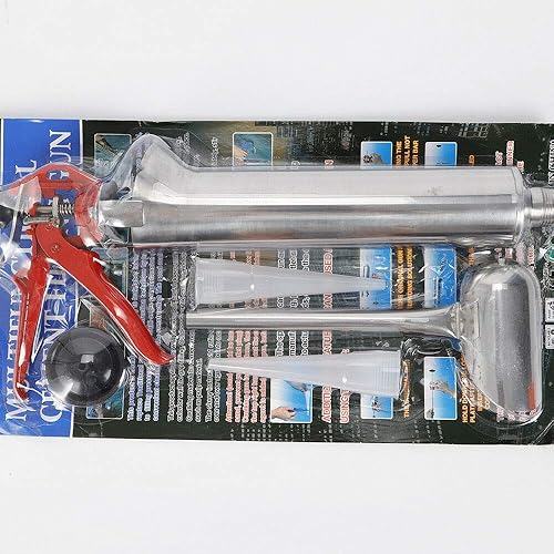 Miniatura 8 de Pistola de mortero para señalar lechada, mortero de cemento, pistola de calafateo de acero inoxidable, herramienta aplicadora de mortero para