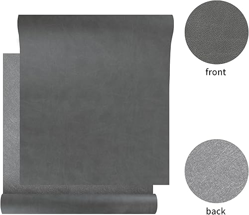 Vista 165 de Wooqu Paño de libro de piel sintética, base recubierta de poliuretano y no tejida, aspecto de cuero, suave, 17 x 29 pulgadas, para encuadernación