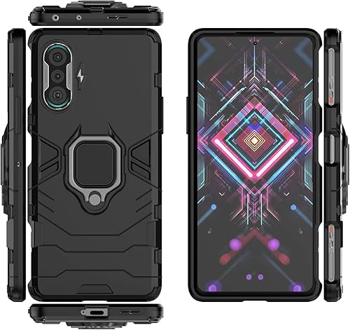 Miniatura 8 de QiongNi Funda para Xiaomi Redmi K40 Juego Caso, Funda para Xiaomi Redmi K40 Gaming Case Cover,Soporte magnético para coche para Xiaomi Redmi K40