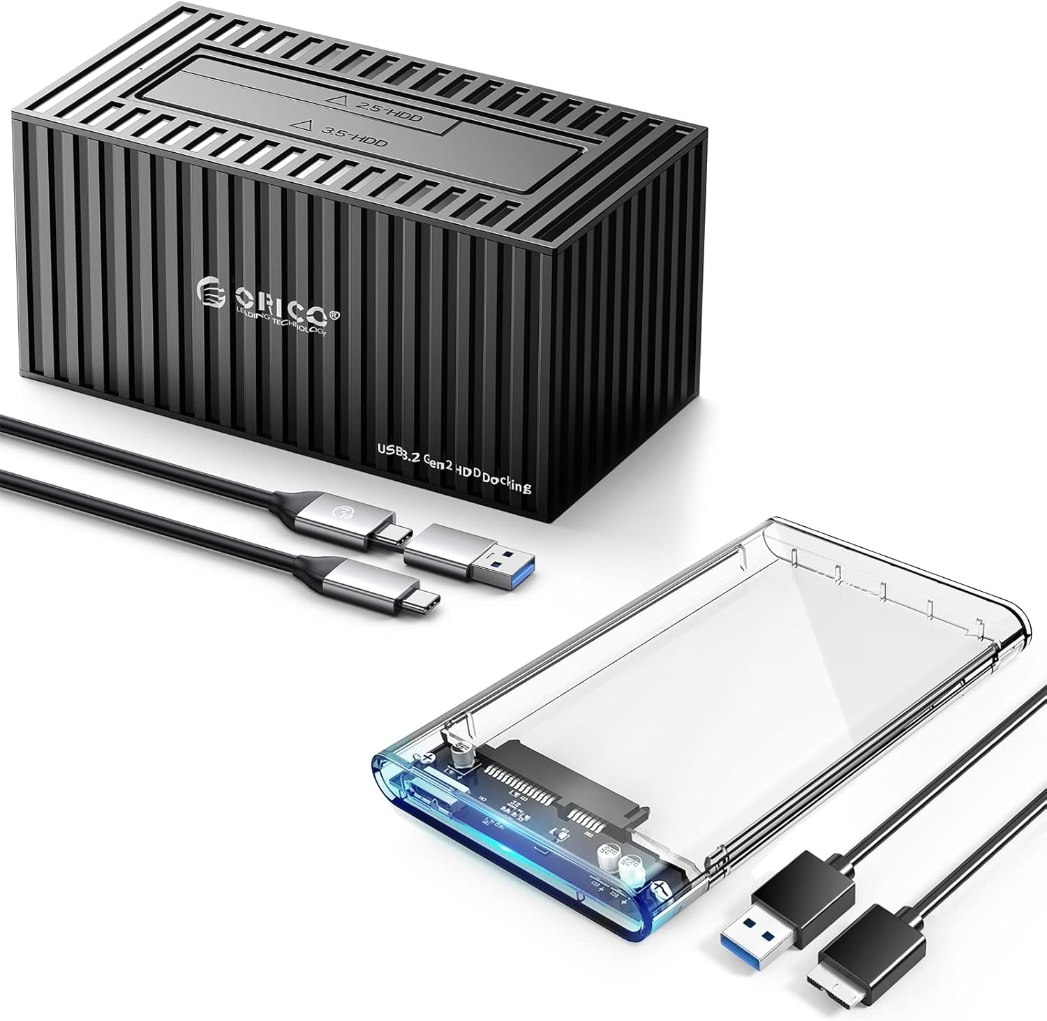 3.5'' Hard Drive Docking Station,ORICO HDD Enclosure USB 3.