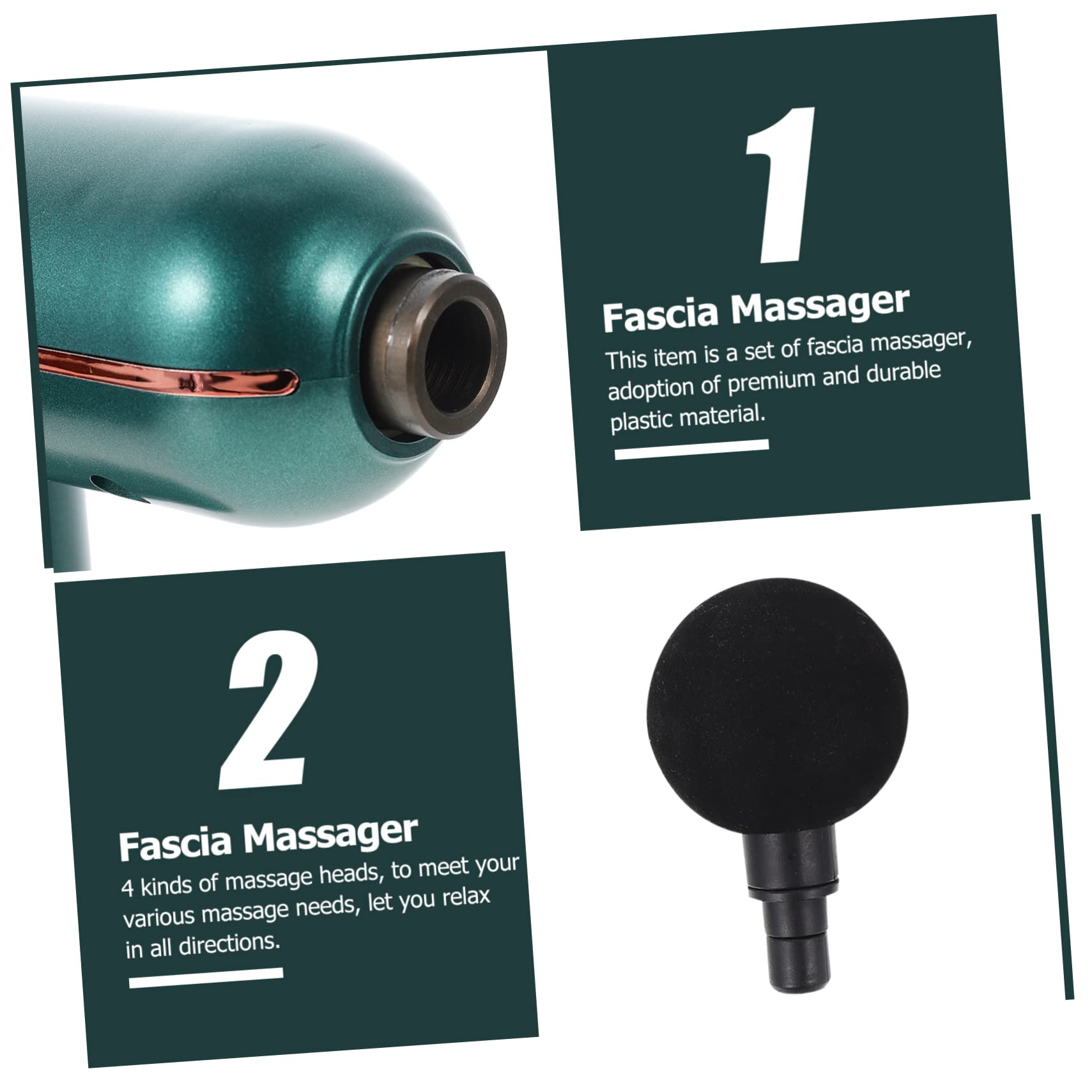 Beavorty Massaggiatore Elettrico Per Fascia Muscolare Strumento Ricaricabile Per Massaggio Della Fascia Attrezzatura Per Massaggi Fitness