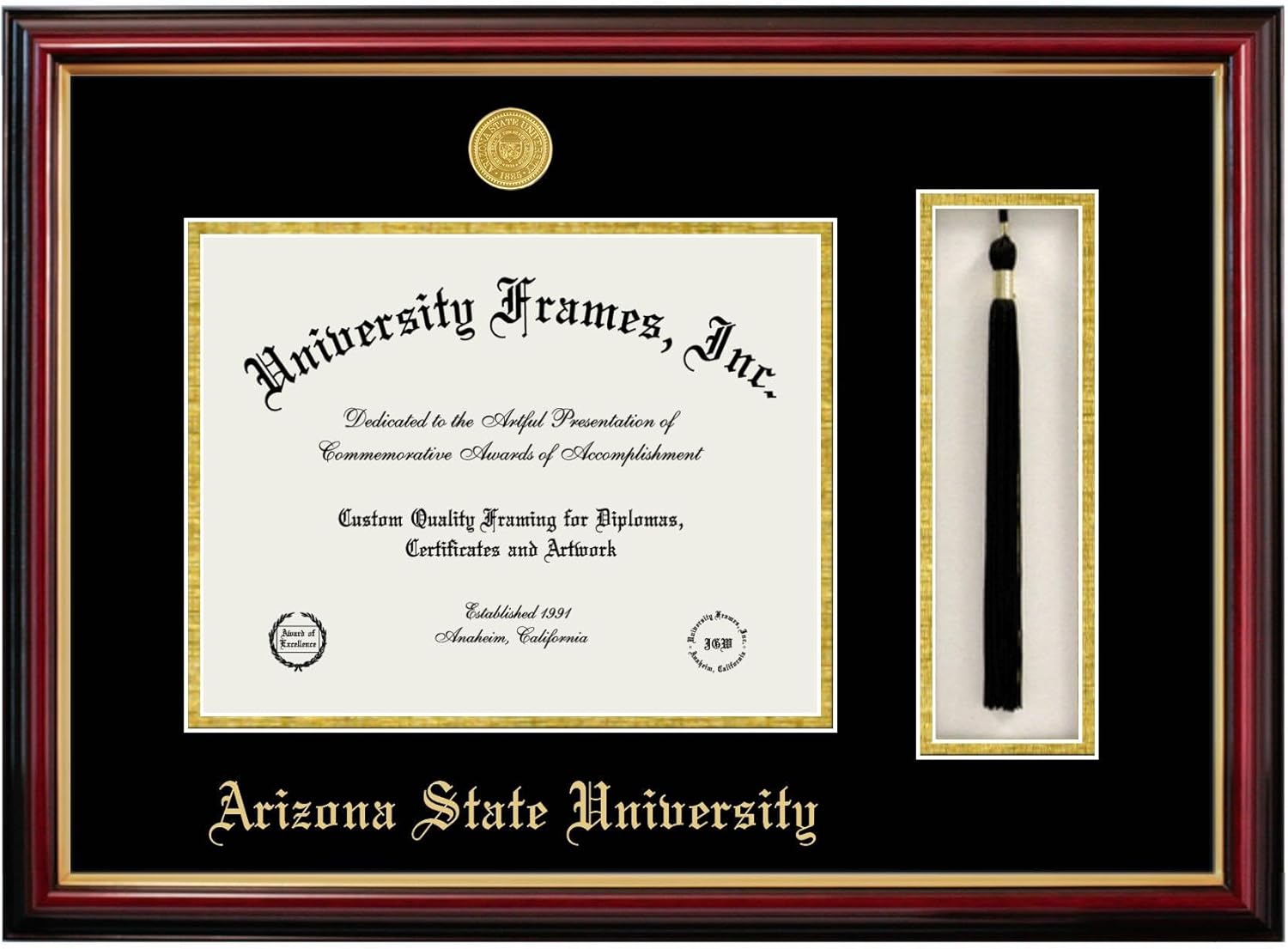 Campus Images NCAA Arizona State Sun Devils Tassel Box and Diploma Frame