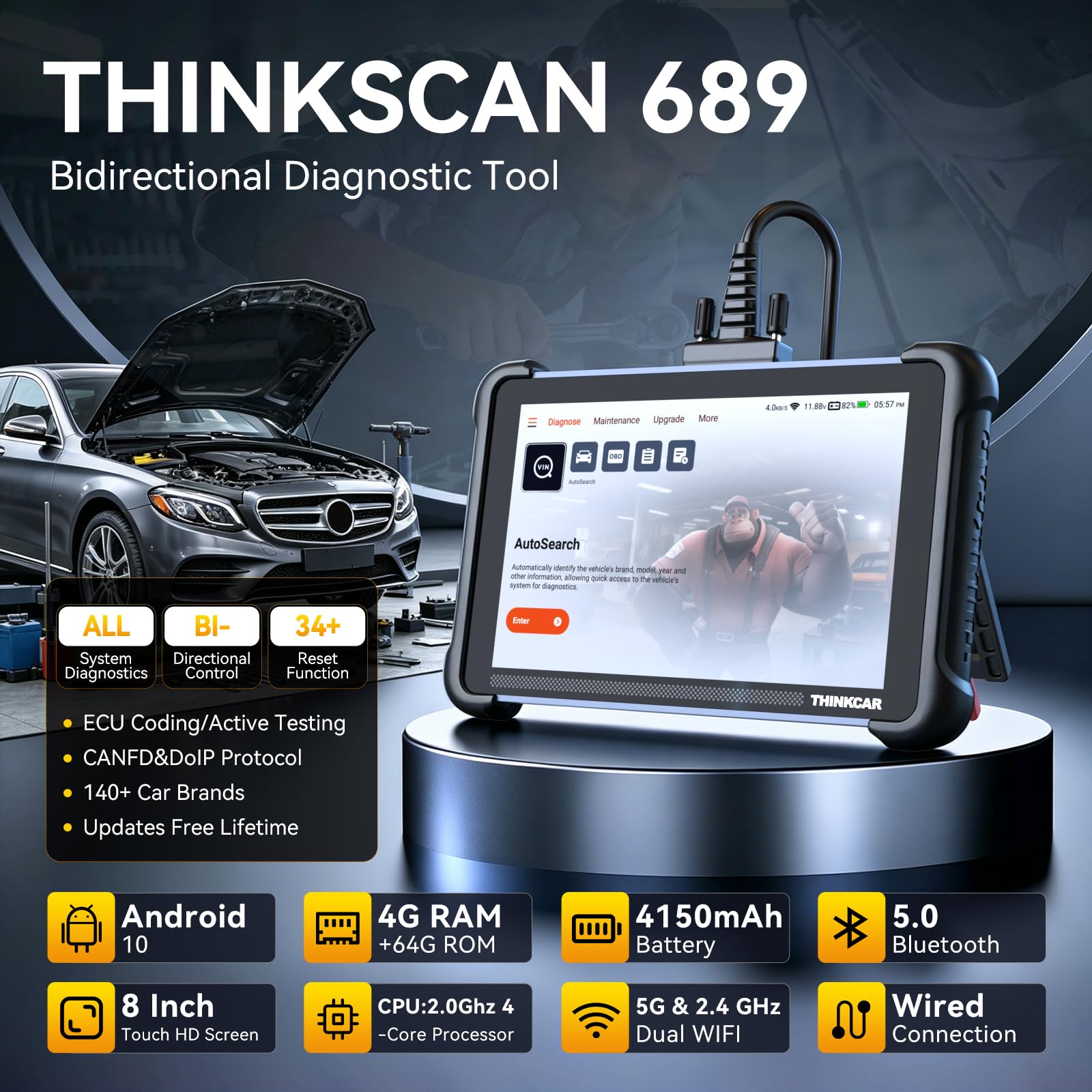 Amazon.co.jp: THINKCAR OBD2 スキャナー診断ツール 生涯無料
