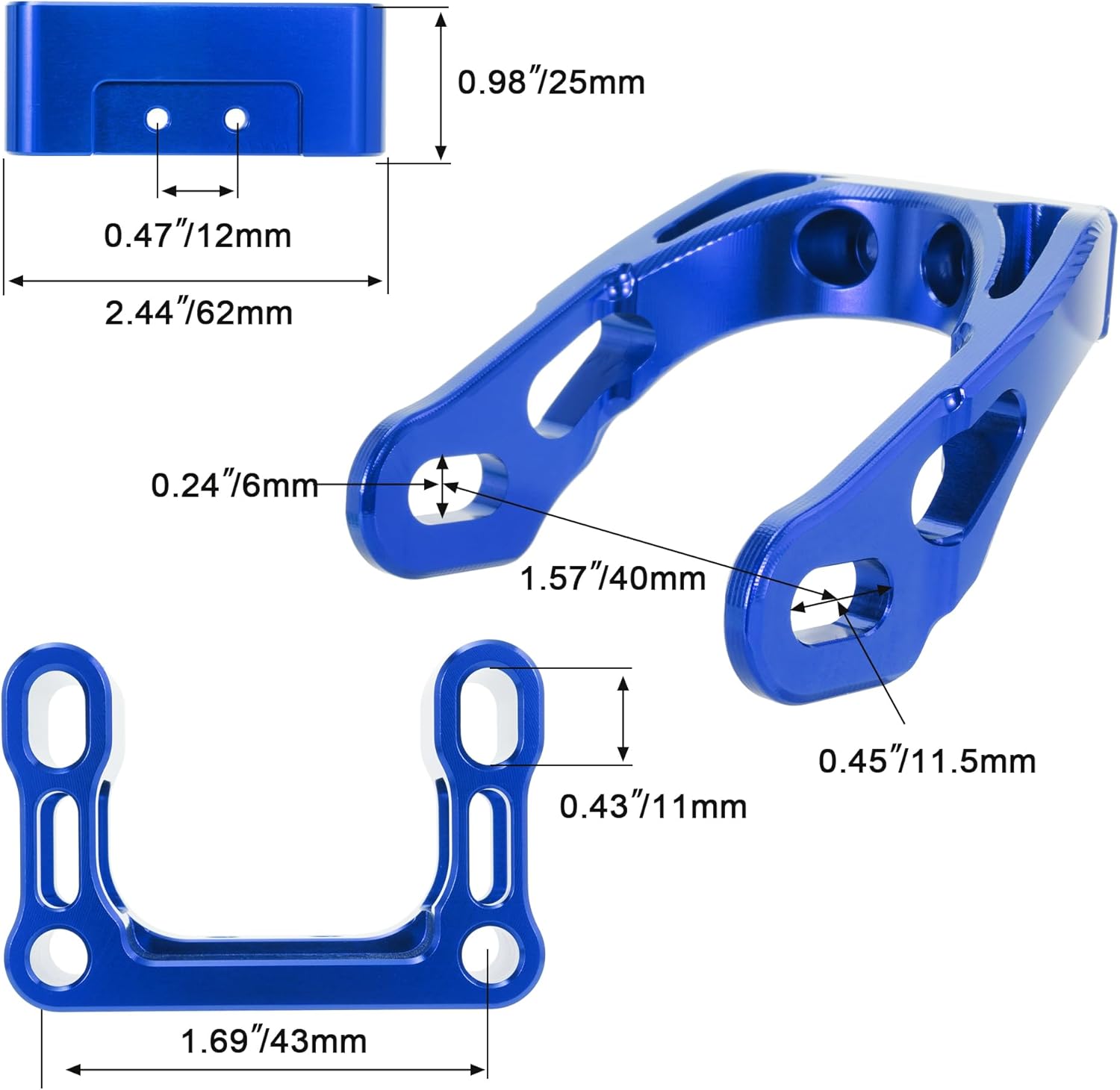 Upgrades Surron Headlight Mount Bracket with 25MM Motorcycle Handlebar Riser Set for Sur Ron LBX Segway X160 / X260 (Black, 25MM)