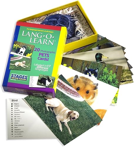 Miniatura 3 de Stages Learning Lang-O-Learn ESL Pets Vocabulario Photo Flash Cards