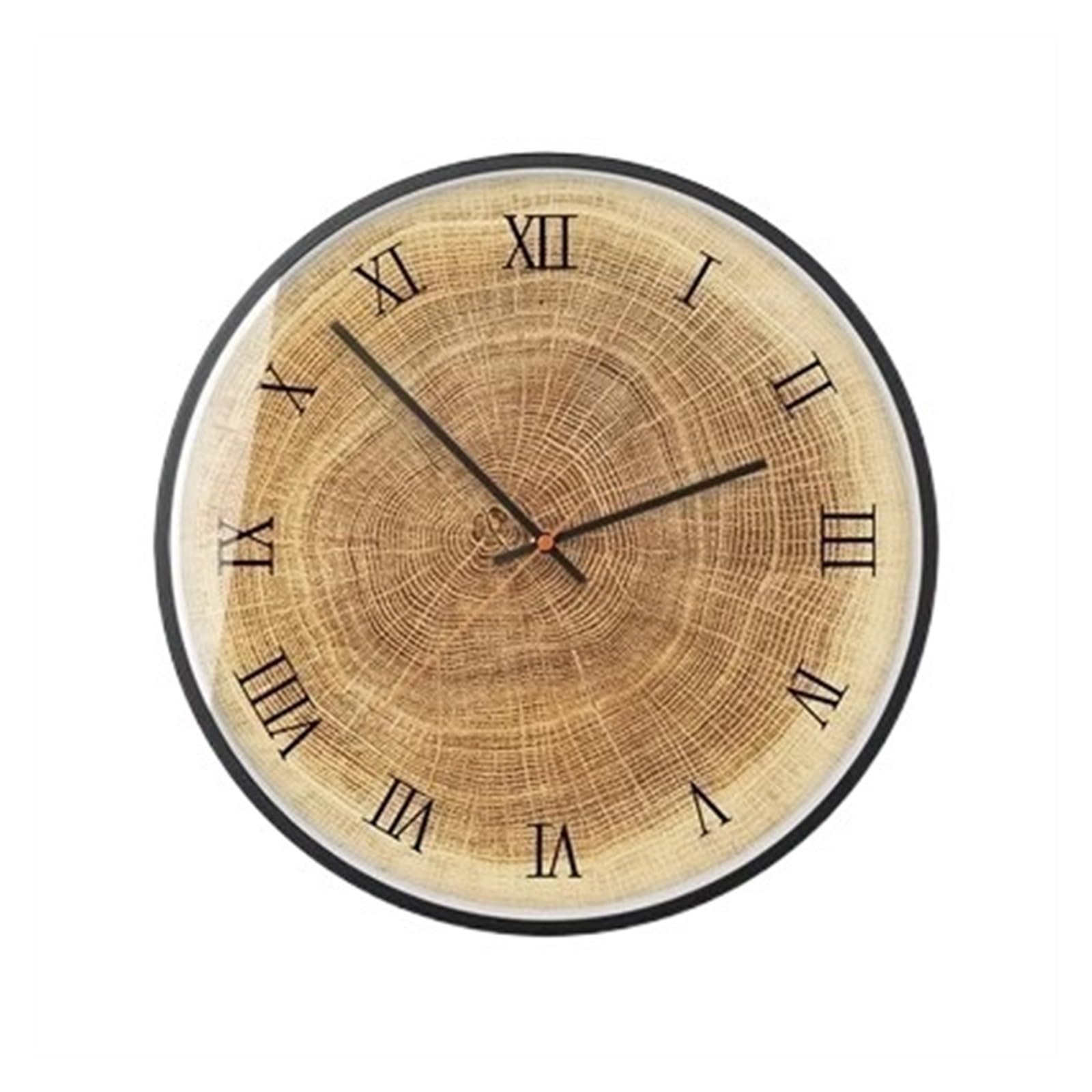 Horloge murale en grain de bois créative pour salon et décoration de maison moderne
