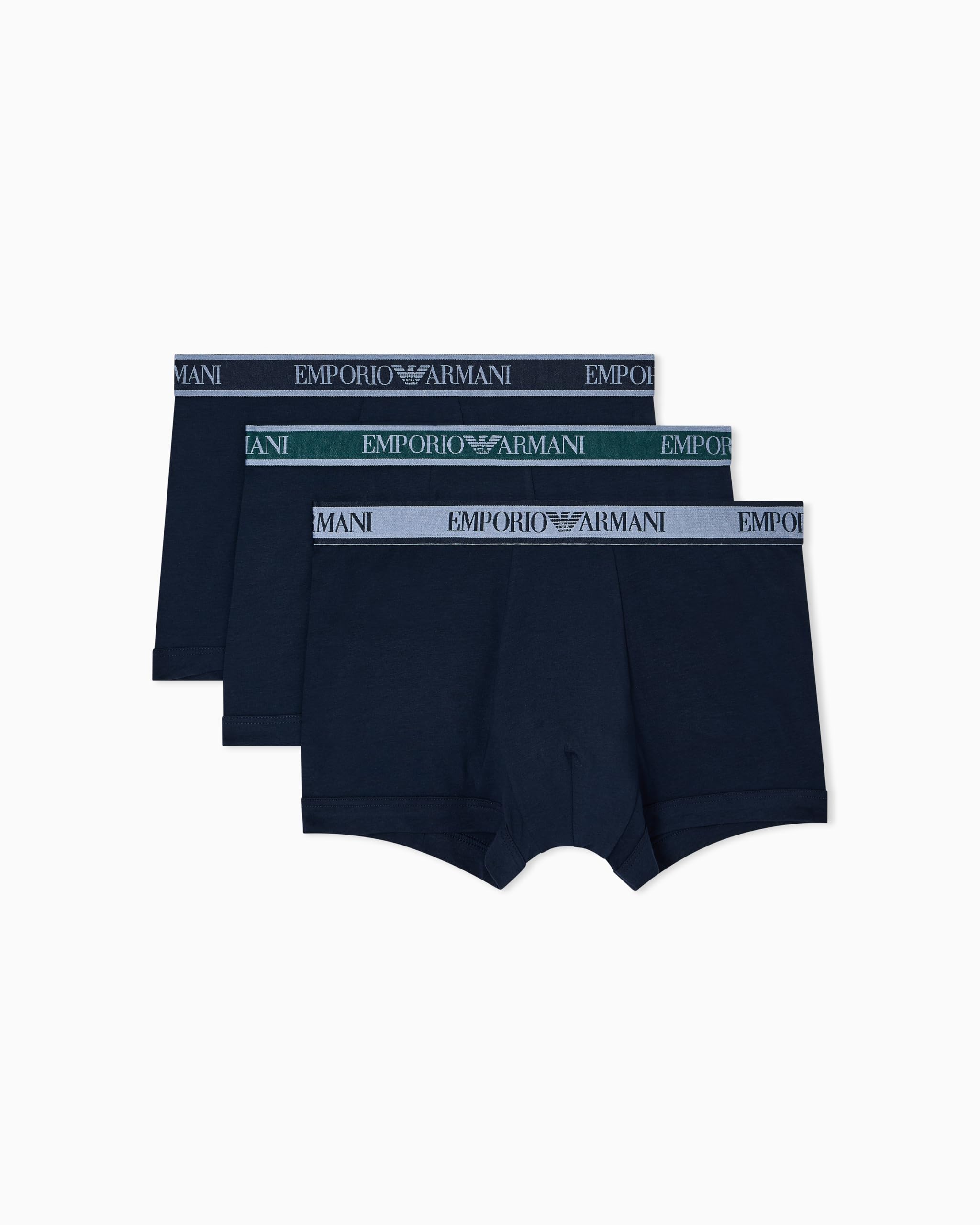 Emporio Armani Man's CORE Logoband 3-Pack Trunk Blue XL