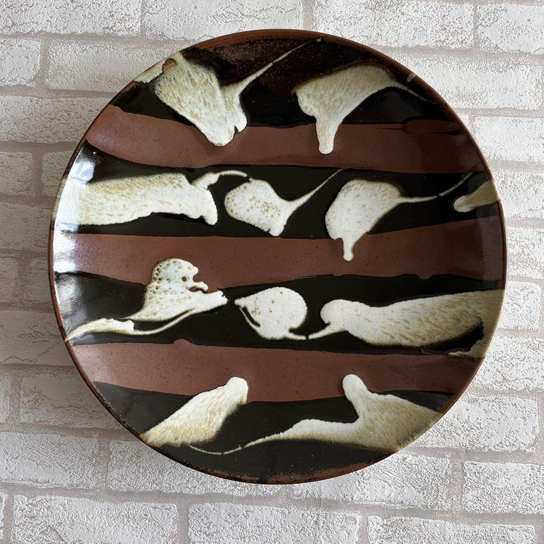 益子焼 黒釉大皿 8寸 黒皿 / 大誠窯 / 益子焼 - THIRTY' THIRTY'