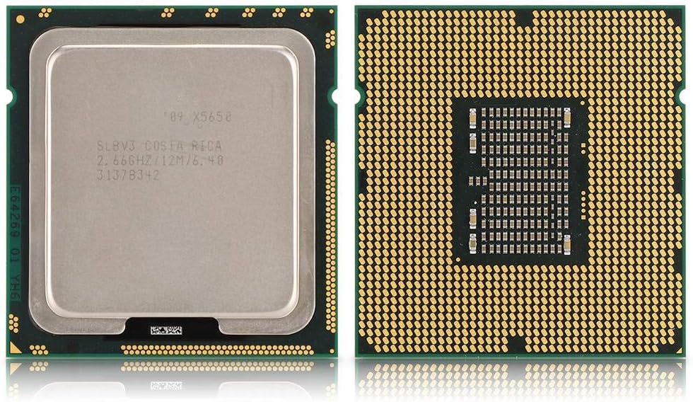 X5650 CPU, Six Core Twelve Threads 2.66GHz 12M Cache LGA1366 6.4 GT,s 95W DDR3 800,1066,1333 SSE4.2 Maximum 3 Memory Channels Maximum 32GB,s Memory Bandwidth