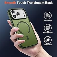 Vista 737 de SUPFINE Funda magnética para iPhone 11 (compatible con MagSafe) (protección contra caídas de grado militar), translúcida mate a prueba de golpes