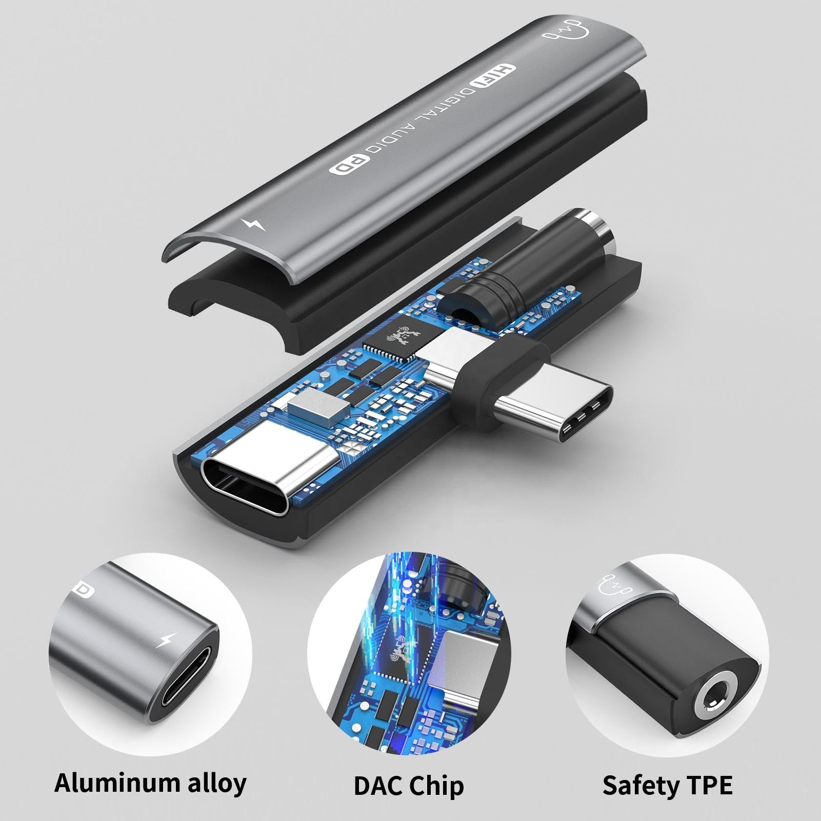 Ultiem USB-C naar 3,5mm Hoofdtelefoonaansluiting