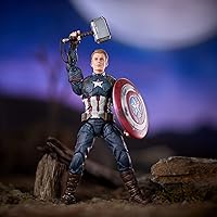 Vista 9 de Marvel Legends Captain America Worthy Avengers Endgame Walmart Exclusive