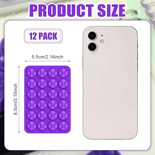 Miniatura 2 de 12 fundas de silicona con ventosa para teléfono, soporte adhesivo para teléfono, soporte antideslizante con ventosa para espejo, baño, hogar, cocina