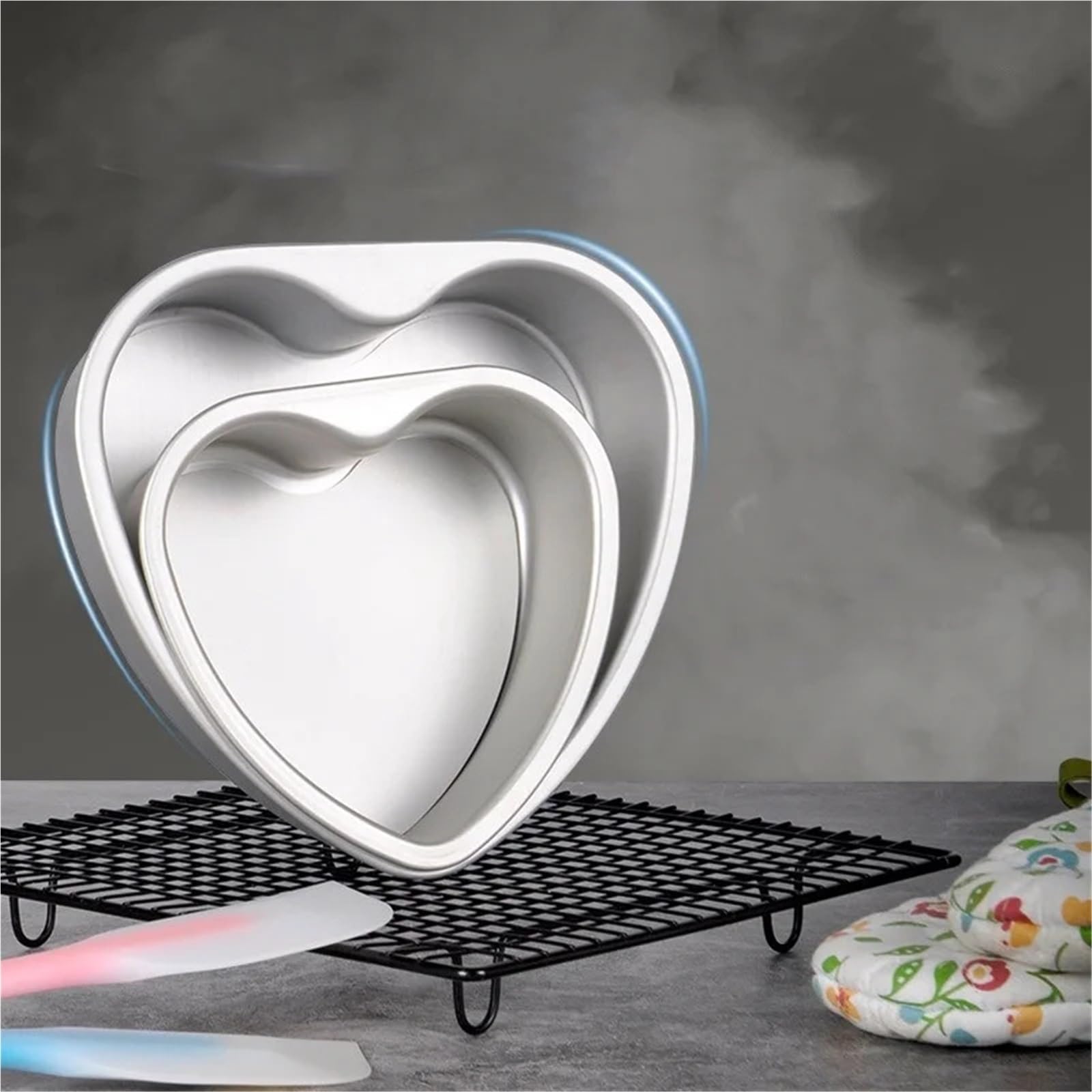 2 moules à gâteau en forme de cœur 25,4 cm pour Créer des Gâteaux