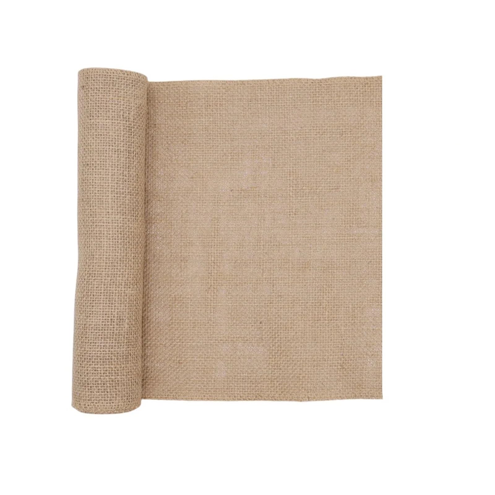 Burlap Fabric Roll 2M 12cm-35cm Natural Burlap Jute Ribbon Fabric Roll Wedding Rustic Gift Wrap Presents Table Home Decor(25cm)